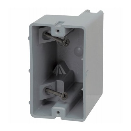 Southwire Electrical Box, 18.5 cu in, Device Box Type, 1 Gang, PVC, Rectangular Shape MSB1G